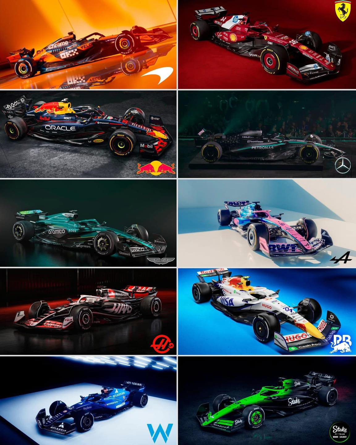 Todos los coches F1 2025
